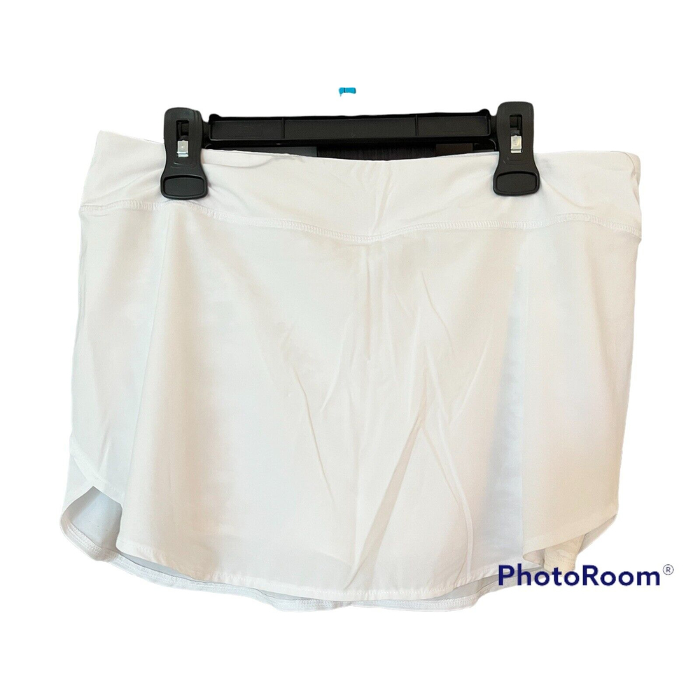 New ETONIC Sport Women’s Skort L-G White Short - Skirt Golf Tennis $45